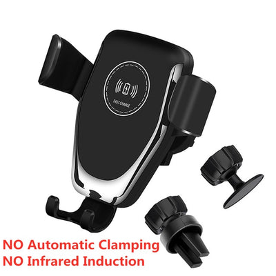Clamping QI Wireless Car Charger