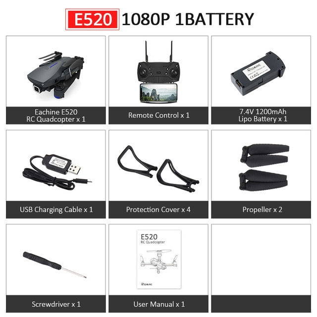 E520 Wide Angle Camera Drone